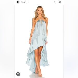Michael Costello x Revolve Generosity Dress in Seafoam